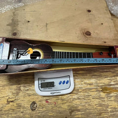 Mini Wooden Finish Plastic Guitar Music Instrument with 4 strings Clear sound