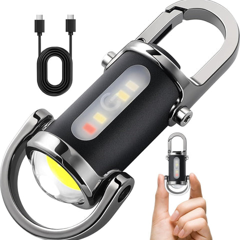 Rechargeable Keychain Flashlights, Lumens EDC Mini Flashlights