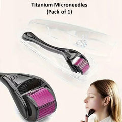 Derma Roller With 0.5 MM Titanium Microneedles  (Pack of 1 )