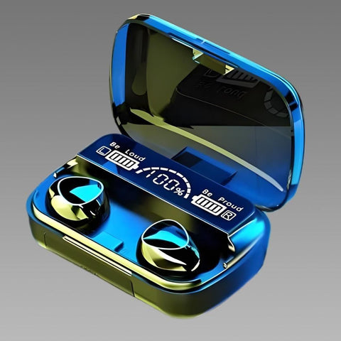 M10 TWS Wireless Earphone Touch Bluetooth Earplugs in The Ear Stereo Sport Headsets Noise Reduction Headphones with Digital Display Black