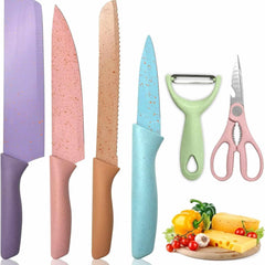 6 Pieces Kitchen Knife Set